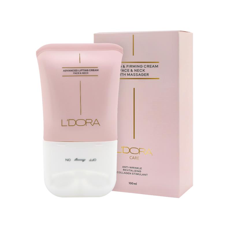 کرم لیفتینگ صورت و گردن ماساژور دار جوان ساز لدورا کر 100 میلی لیتر