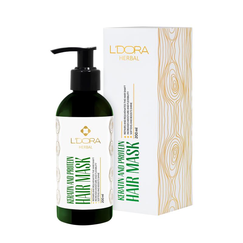 ماسک مو پروتئینه و کراتینه گیاهی لدورا 200 میلی لیتر