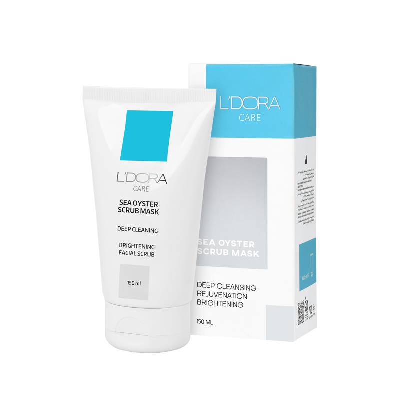 ماسک اسکراب عصاره صدف دریایی لدورا 150 میلی لیتر